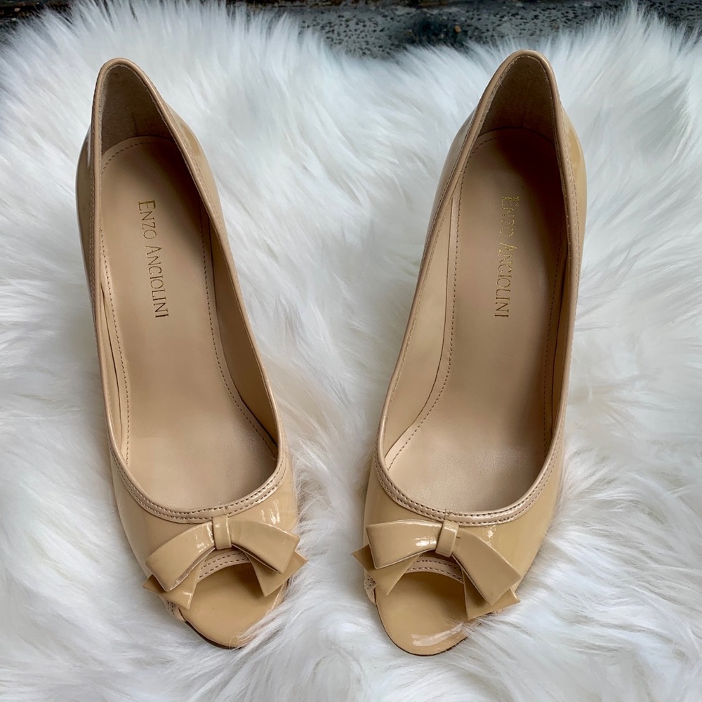 ✨Enzo Angiolini | Nude Patent Pumps✨